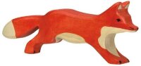 Holztiger Fuchs laufend