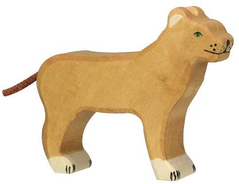 Holztiger Löwin