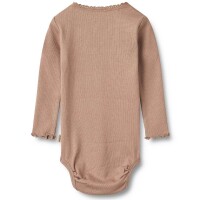 Body Langarm Rib Lotta nougat rose - 62