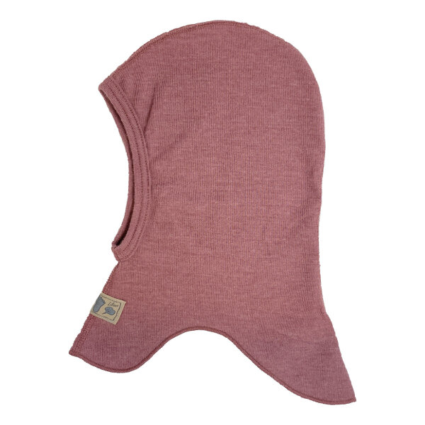Schlupfmütze Wolle Seide mauve - 98/104