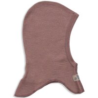 Schlupfm&uuml;tze Wolle Seide mauve - 98/104