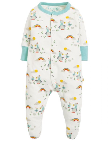 Lovely little Overall m. Fuß Dodos bunt