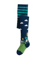Norah Strumpfhose Blumengarten blau