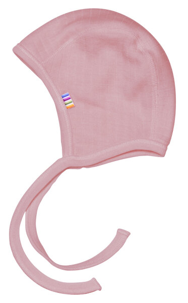 Basic Baby-Häubchen Wolle altrosé - 41