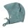 Basic Baby-Häubchen Wolle aqua melange - 41