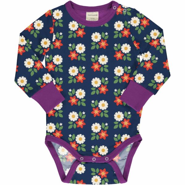 Body langarm FLOWERS - 74/80