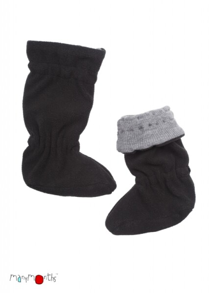 Manymonths Winter Booties Black/Silver Grey