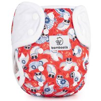 &Uuml;berhose DUO Druck wei&szlig;  - Onesize
