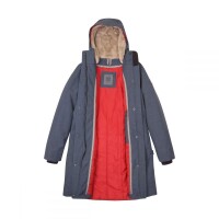 Elkline Damen Wintermantel Apres Ski bluegrey