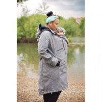 Hoppediz Tragemantel Softshell grau