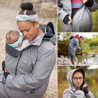 Hoppediz Tragemantel Softshell grau