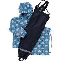 Regenkleidung Set Wolken blau