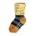 Stoppersocken Ringel Wolle orange-grau-schwarz