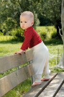 Baby-Hose Wolle/Seide natur - 50/56