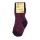 Feinstricksocke Sternenmuster lila-pink