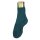 Socken Wolle Grobstrick petrol