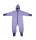 Overall Fleece Wolle/BW blau melange
