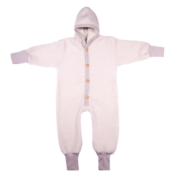 Overall Fleece Wolle/BW grau melange