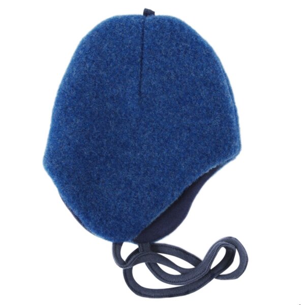 Mütze Wollfleece Sodalithblau - 47/49