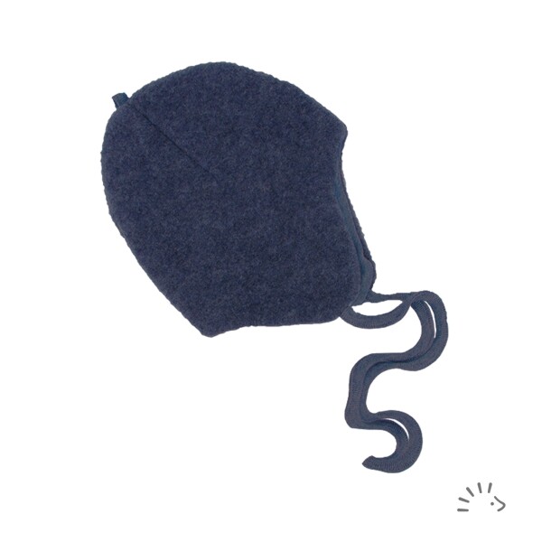 Mütze Wollfleece Dunkelblau - 43/45