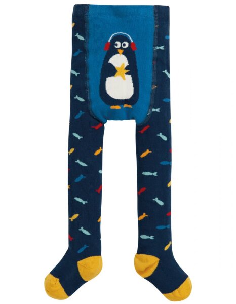 Crawl Away Strumpfhose Pinguin blau