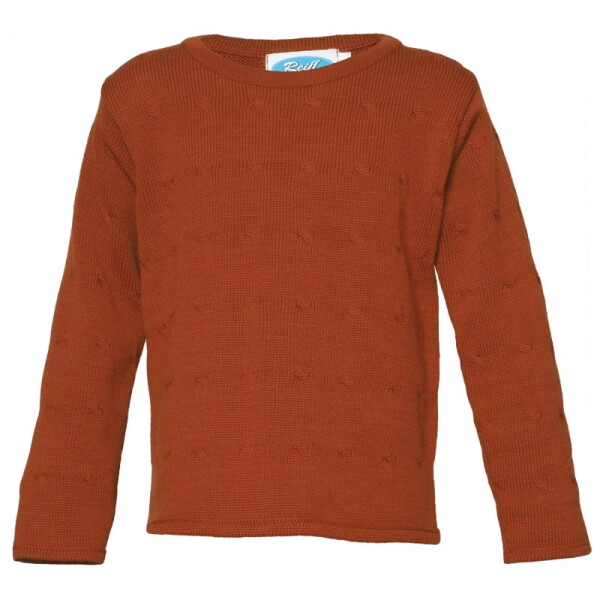 Pullover Twist Wolle terra - 104