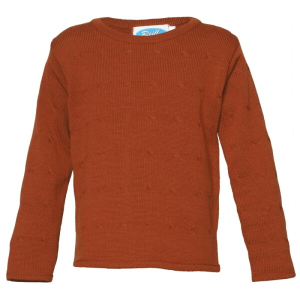 Pullover Twist Wolle terra - 128