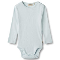 Body Langarm Rib Spencer light blue - 68