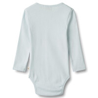Body Langarm Rib Spencer light blue - 68