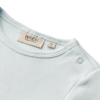 Body Langarm Rib Spencer light blue - 68