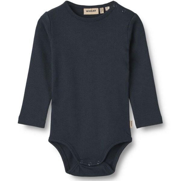 Body Langarm Rib Spencer navy - 80