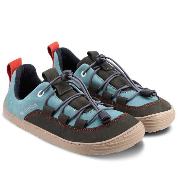 Barfuß Sneaker Xplorer Olive Black & Sage Green - 28