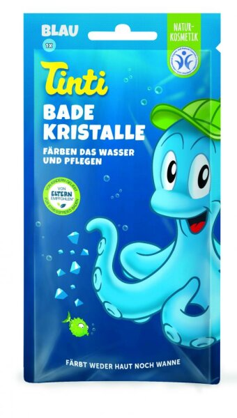 Badekristalle blau
