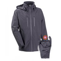 Regen-Tragejacke f&uuml;r M&auml;nner Shelter anthrazit