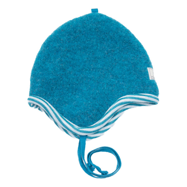 Wollfleece Mütze Mini petrol