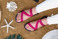 Barefoot Sandale Flexi fuchsia pink - 38