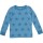 Langarmshirt Sterne aqua