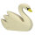 Holztiger Schwan schwimmend