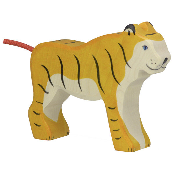 Holztiger Tiger stehend