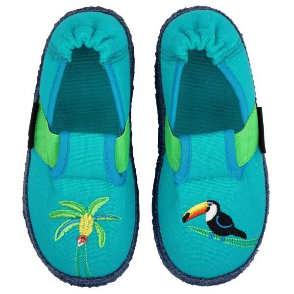 Hausschuhe Tucan türkis