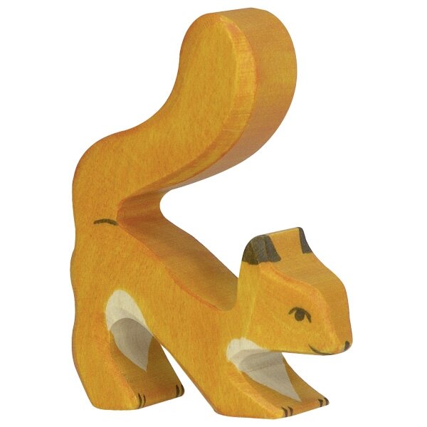 Holztiger Eichhörnchen orange