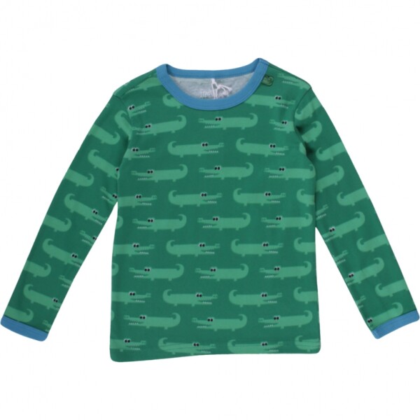 Langarmshirt Krokodile pepper green