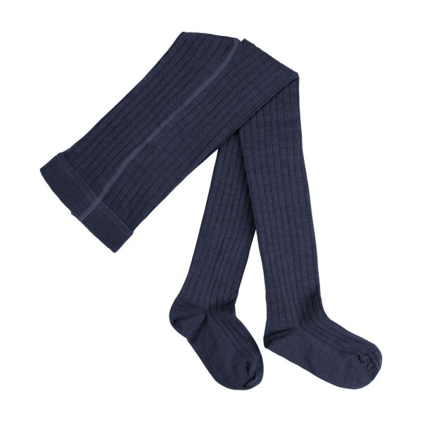 Strumpfhose Wolle/BW marine - 74