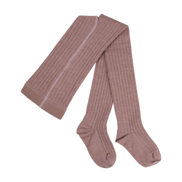 Strumpfhose Wolle/BW mauve - 98/104