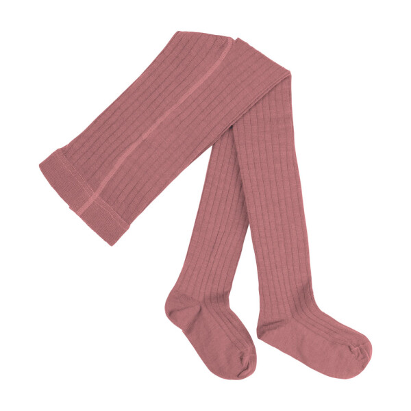 Strumpfhose Wolle/BW dusty pink - 86/92