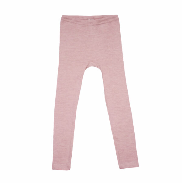 Leggings Wolle Seide rosa meliert - 140