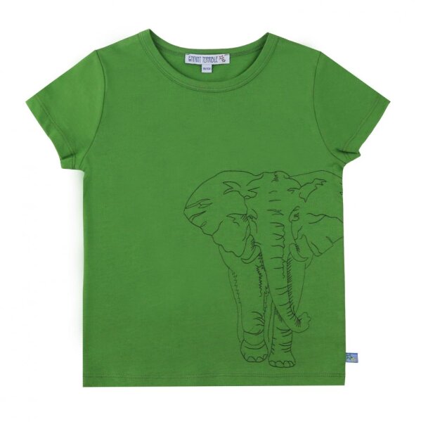 T-Shirt Elefant, leaf green