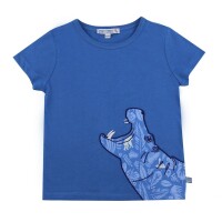 T-Shirt Nilpferd - blue