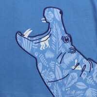 T-Shirt Nilpferd - blue