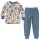 Pyjama Monster grau - 140